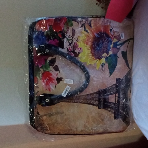 Handbags - Eiffel Tower Sunflower Printed tote | Crossbody Travel bag